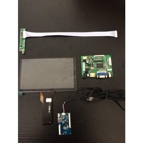 7 inch capacitive screen touch panel with 800X480 lcd display screen control board keyboard remote control kit for Raspberry