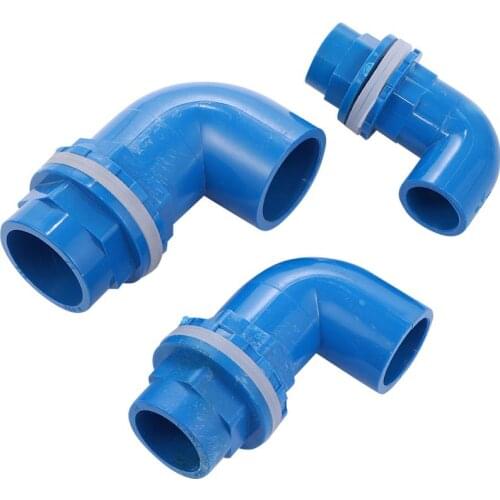 Blue PVC Pipe Fittings PVC Elbow Connector Connector Inner Diameter 20/25/32mm Plastic Joint Water Pipe Parts Irrigation Adapter