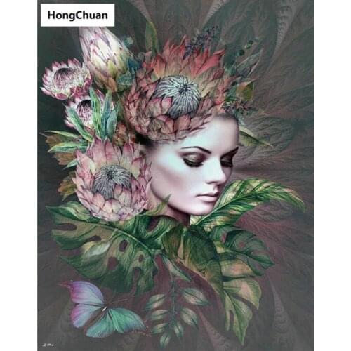 5D DIY square/round sexy woman diamond painting cross stitch needlework home decoration mural mosaic diamond embroidery