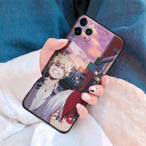 Boku no Hero Academia art soft silicone for iPhone Se 6 6s 7 8 Plus X XR XS 11 12 Mini Pro Max glass TPU phone case cover shell