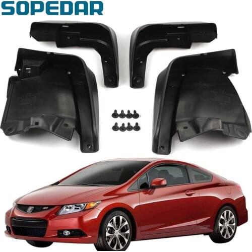 SOPEDAR Car Mud Flaps Front Rear Mudguards For Honda Civic 2011 2012 2013 2014 2015 ABS Plastic Splash Guard Original Fender