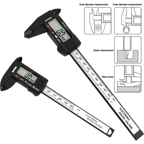 SF Digital Carbon fiber Caliper 6 inch Electronic Vernier Caliper Micrometer Digital Ruler Measuring Tool 150mm 0.1mm