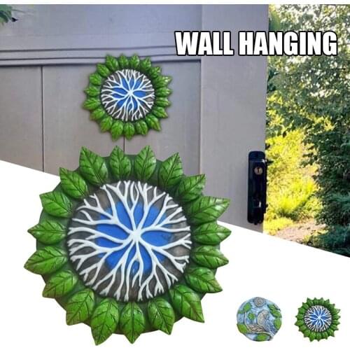 HOT Creative Wall Decoration Exquisite Wood Crafts Carved Resin Hanging Ornament for Home Garden Courtyard