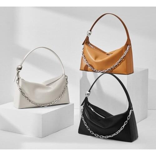 OUSSON Fashion Exquisite Women One-Shoulder Underarm Bag Small Square Tote Bag Lady Leather Casual Commuter Bag