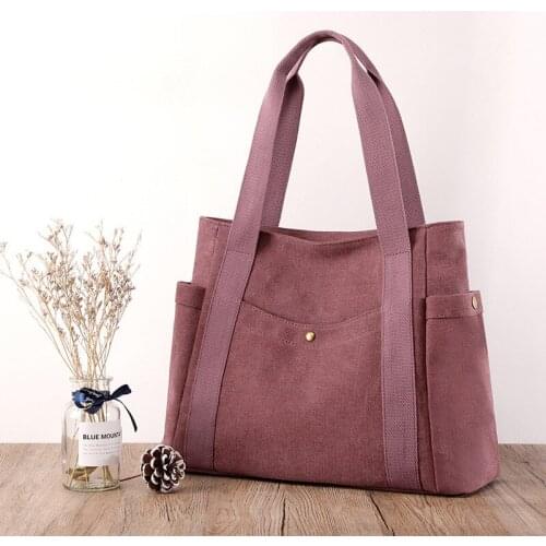Fashion Canvas Shoulder Bags for Women Female Handbag Crossbody Bags Lady Casual Large Capacity Tote Purse Women Cloth Crossbody