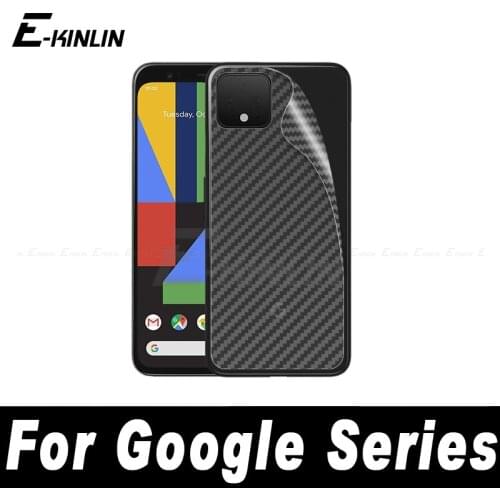 Soft 3D Carbon Fiber Back Cover Protective Film For Google Pixel 2 3 4 3a XL 2XL 3aXL 3XL 4XL Rear Screen Protector Not Glass