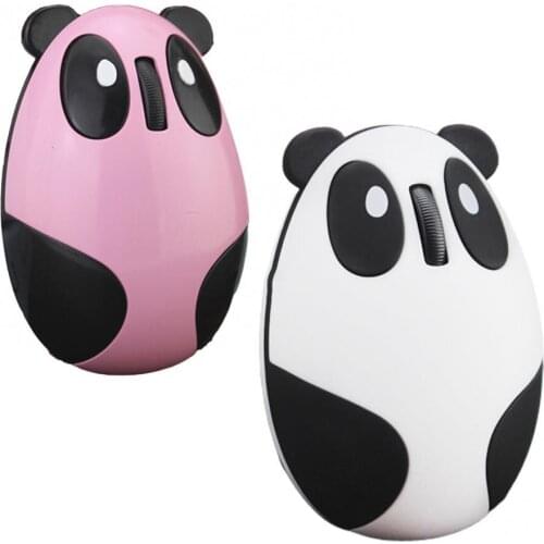 Cute Cartoon Wireless Mouse Usb Optical Computer Mouse Portable Mini Laptop Rechargeable Cute Panda Pattern Mouse for Computer