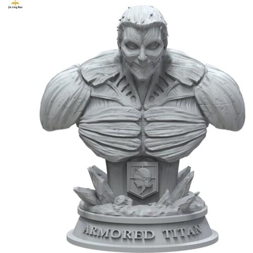 Attack On Titan Bust Resin Figure Model Kit The Armored Titan Modelling Assembly Unpainted Kits Diy Toys Hobby Tools