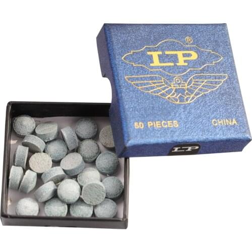 LP Snooker Cue Tip 10mm Snooke Stick Kit Tip Billiard Accessories 50 Pieces Tips Billiard Train 50 Tips a Box Cheap Price