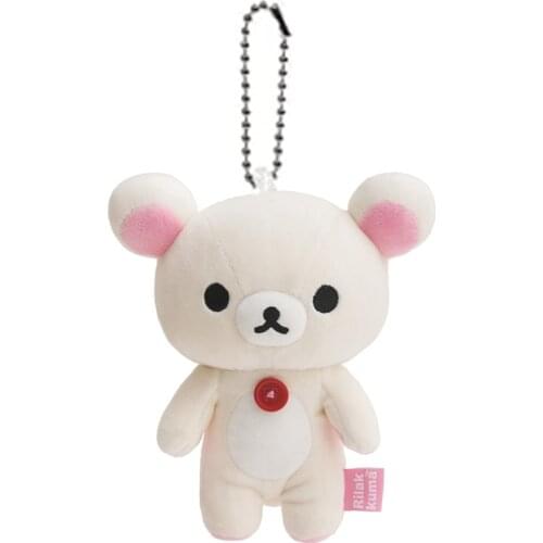 New Rilakkuma Korilakkuma Plush Keychain Small Pandent Kids Stuffed Toys For Children 12CM