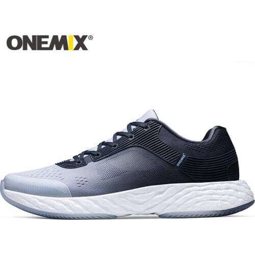 ONEMIX Men Sneakers White Shoe 2020New Fashion Ultralight Breathable Tennis Shoes Men Trainers Outdoor Running Sports Footwear