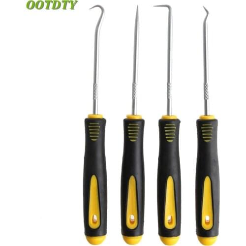 OOTDTY 4PCS/Set Durable Car Hook Oil Seal O-Ring Seal Remover Pick Set Craft Hand Tools