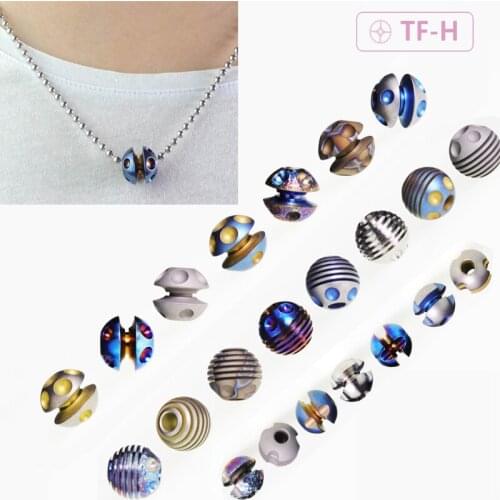 NEW Titanium EDC Knife Lanyard Bead Pocket Tools Paracord Bead Pendant Zipper Pull