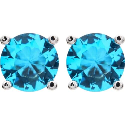 Korean fashionable circular zircon earrings, popular jewelry gifts for women/girls'wedding parties in various colors ER-327