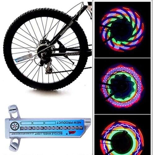 Waterproof Colorful Bicycle Lights Bike Cycling Wheel Spoke Light 32 LED 32-pattern