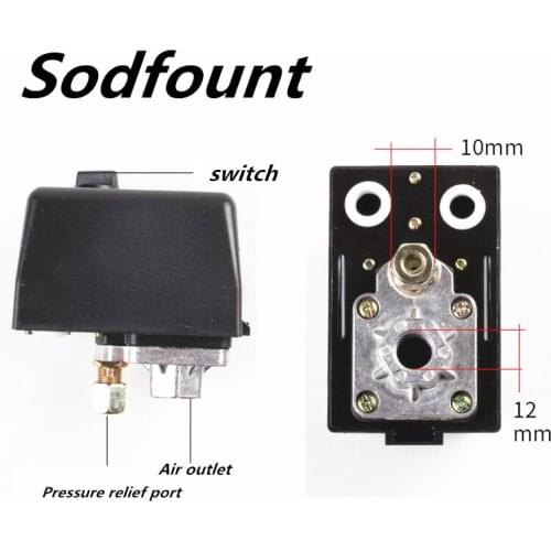 1 pcs 220V/380V Air compressor air pump accessories horizontal pressure automatic control switch Air pressure switch 5-12KG