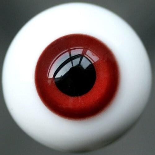 [wamami] Y39# 16mm Bright Red Eyes For BJD Doll Dollfie Glass Eyes Outfit