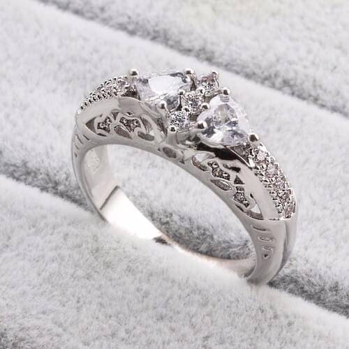 WYJZY Exquisite fashion gothic style mainstream ring for women fashion ladies wedding engagement ring jewelry
