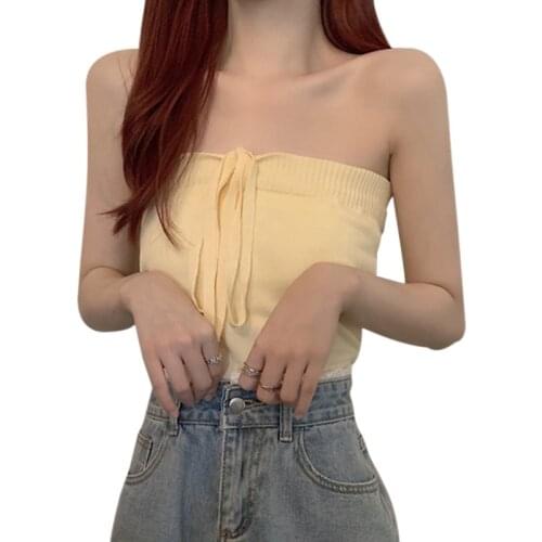 Halter Neck Small Camisole Female Summer Outer Wear And Inner Wear Design Sense Niche Short Sleeveless Top