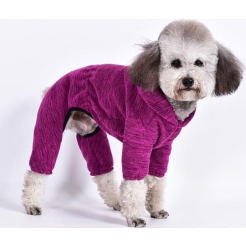 Winter Dog Pajamas Jumpsuit Pomeranian Poodle Bichon Schnauzer Welsh Corgi Dog Clothes Coat Outfit Dropshipping Pet Costume