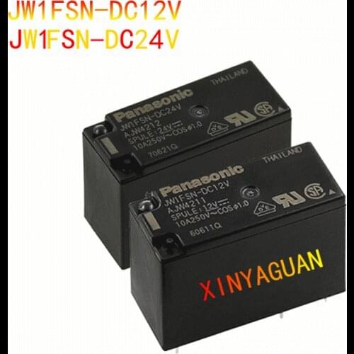 10Pcs/lot 100% new original relays JW1FSN-DC12V / JW1FSN-DC24V AJW4211 / AJW4212 JW1FSN DC12V / 24V 5pin 10A / 250VAC Relay Base
