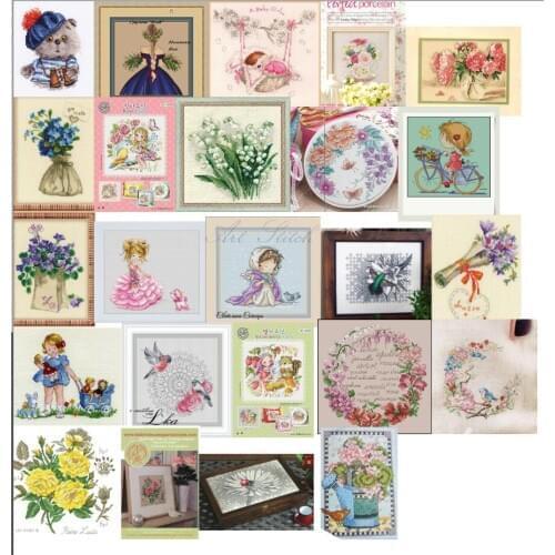 100% egypt cotton Counted Cross Stitch Kit Beauty and the Beast Fairytale Fairy Tale Fairyland Wonderland SO 2