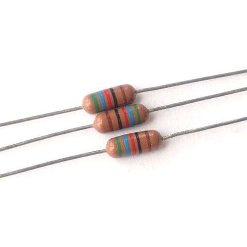 100% New and original 562R brown shell color ring DALE 0.5w high-precision 1% metal film resistor can be substituted for 560R