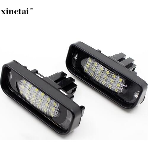 2PCS Super Bright Canbus 12v LED Number License Plate Light for Mercedes Benz W220 1999-2005 S320 S350 S500 S55 S600 S65