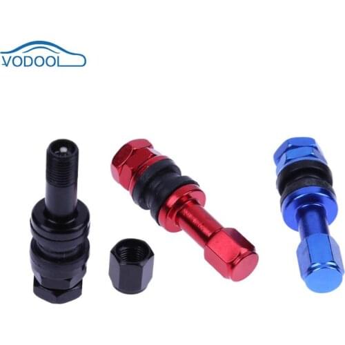 4pcs Universal Car Auto Clamp-in Tubeless Tyre Tire Wheel Valve Stems Stainless Steel For Motorcycles Scooters Bicycle Rims