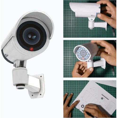 DIY Paper Model Toys 3D Monitoring Camera 1: 1 True Toys Camera Ratio Gift Craft Security Surveillance Paper Simulation For D3V9