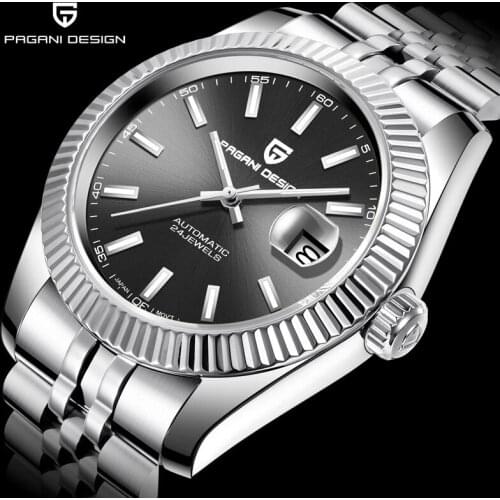 PAGANI Design 2021 Men Mechanical Watch Brand Luxury Automatic Watch Business Stainless Steel Waterproof Clock relogio masculino