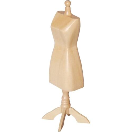 1/12 Doll Display Gown Dress Clothes Mannequin Model Stand Rack Holder for Dollhouse Decoration