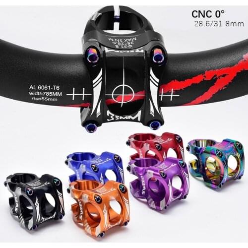 SWTXO Bicycle Handlebar Stem Mountain MTB Road Bike Short Riser Fixed Handlebar Short Power Cycling Parts 28.6/31.8 X 35mm