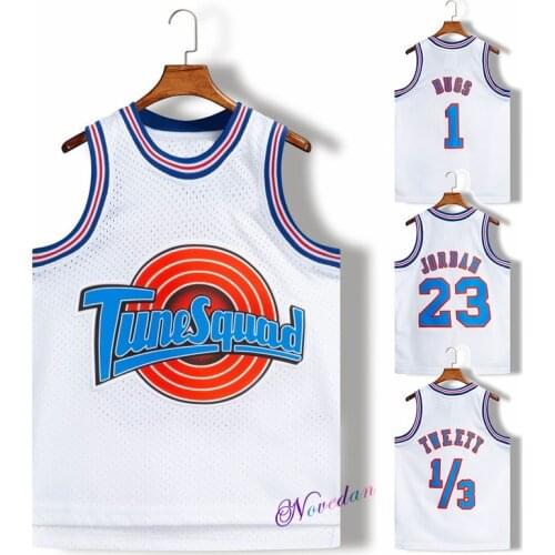 Kids Movie Space Jam 2 Tune Squad #23 #10 LOLA #1 BUGS Child Bunny Basketball Jersey Tops T Shirt Sportswear Cosplay Costume