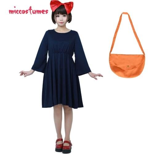 Kikis Delivery Service Halloween Cosplay Costume Witch Dress