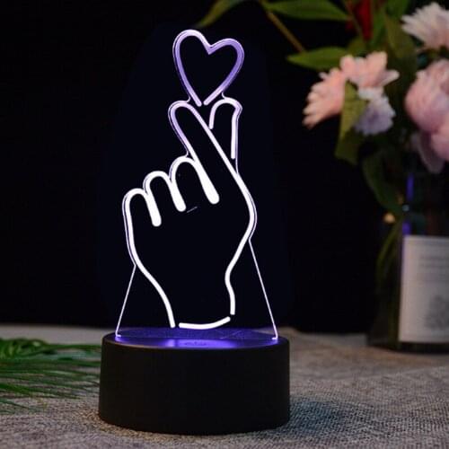 Creative round shell colorful remote control 3d table lamp touch led projection night light bedroom living room bedside lamp