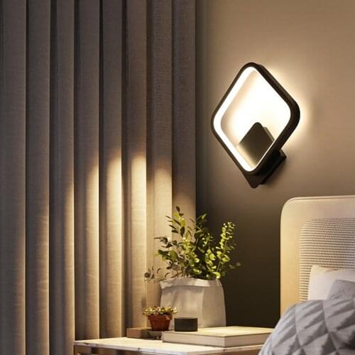Square 13W LED Wall Sconce Light Fixture Bedside Lamp Modern Decor Hotel Bedroom