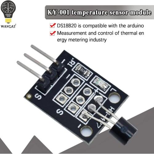 KY-001 3pin DS18B20 Temperature Measurement Sensor Module Diy Starter Kit KY001