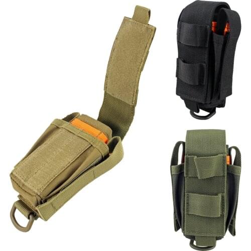 Molle Multi Tool Organizer Pouch Multiple Pocket Holder Holster with Flap for Plier Pencil Knife Flashlight