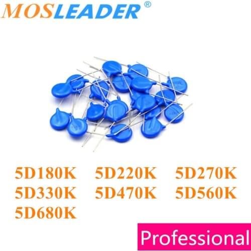 Mosleader 1000PCS 5MM DIP Varistor 5D180K 5D220K 5D270K 5D330K 5D470K 5D560K 5D680K 5D180 5D220 5D270 5D330 5D470 5D560 5D680