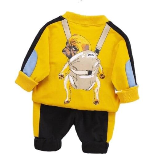 New Spring Autumn Infants Casual Clothes Kids Patchwork Clothing Sets Children Sweatshirt Pants Boy Baby Girls Fashion Tracksuit