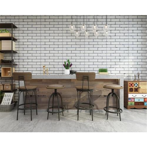 Beibehang pvc latest retro personality nostalgia three-dimensional brick wallpaper cafes bars restaurants background wall paper