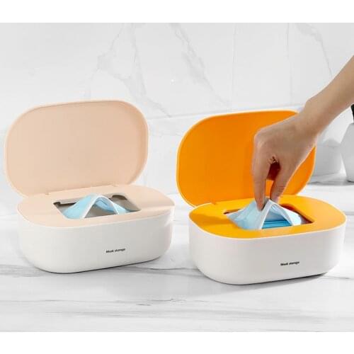 Tissue Box Storage Case Baby Wet Wipe Dispenser Flip Cover Dustproof Storage Box Mask Storage Box Table Pumping Box Napkin Tray