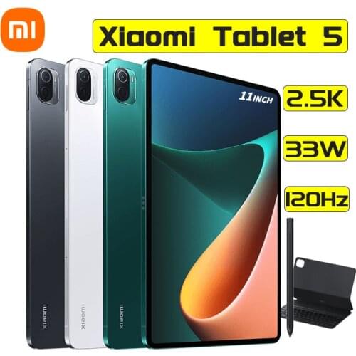 Xiaomi Mi Tablet Pad 5 11inch 2.5K 120Hz LCD Screen 6GB RAM+128GB/256GB ROM Snapdragon 860 8720mAh Keyboard Mi Stylus Pen Set