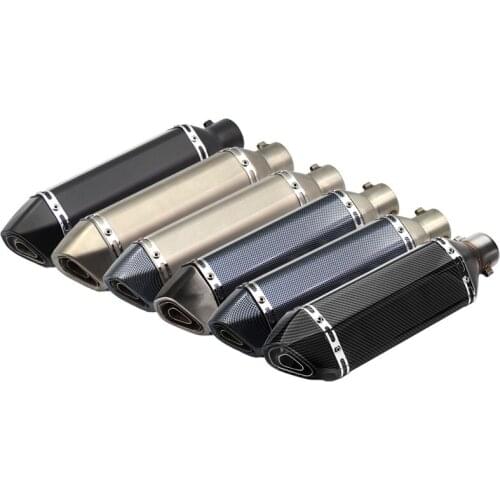 Inlet 51mm Motorcycle Exhaust Pipe Muffler DB Killer Motorbike Escape Moto Slip On Universal for CBR300 CBR400 CBR500 CB600F etc