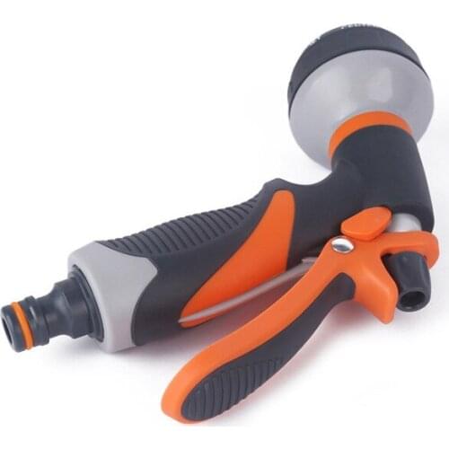 ABS coated eight-function water gun Multifunctional garden water gun Shower car wash watering flower water gun