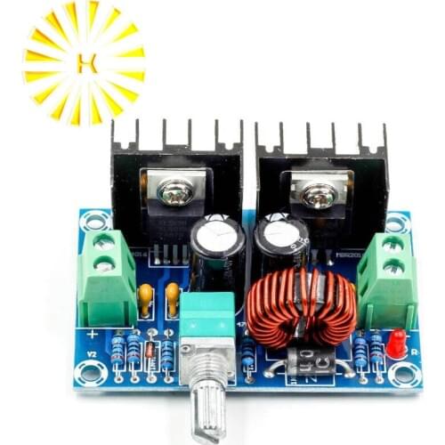 XH-M401 DC-DC Step Down Buck Converter Power Supply Module XL4016E1 PWM 4-40V To 1.25-36V Step Down Board 8A 200W Connector