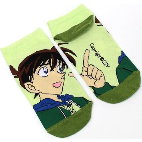 Woman Conan Socks Edogawa Rachel Moore Anime Cute Kawaii Women Sock Short Cotton Sox Thin Cartoon Ladies Summer Trendy Sokken