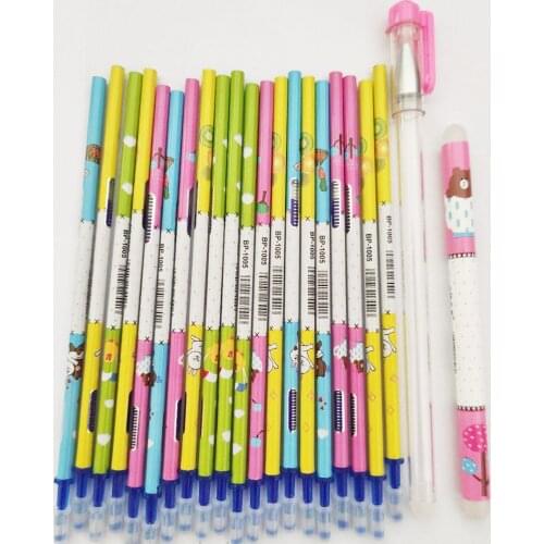 【20Pcs Erasable pen Refills】🎀Kawaii Office Gel Pen Erasable Pen for School Stationery Writing Tool 0.5mm