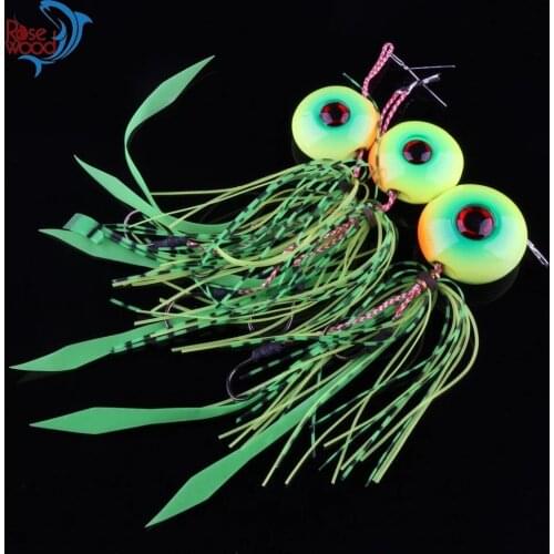 35g 45g 65g Pesca Snapper Sea Bream Trailer Jigs Octopus Kabura Jigs Metal Slow Jig Head with Rubber Skirt Jigging Lures